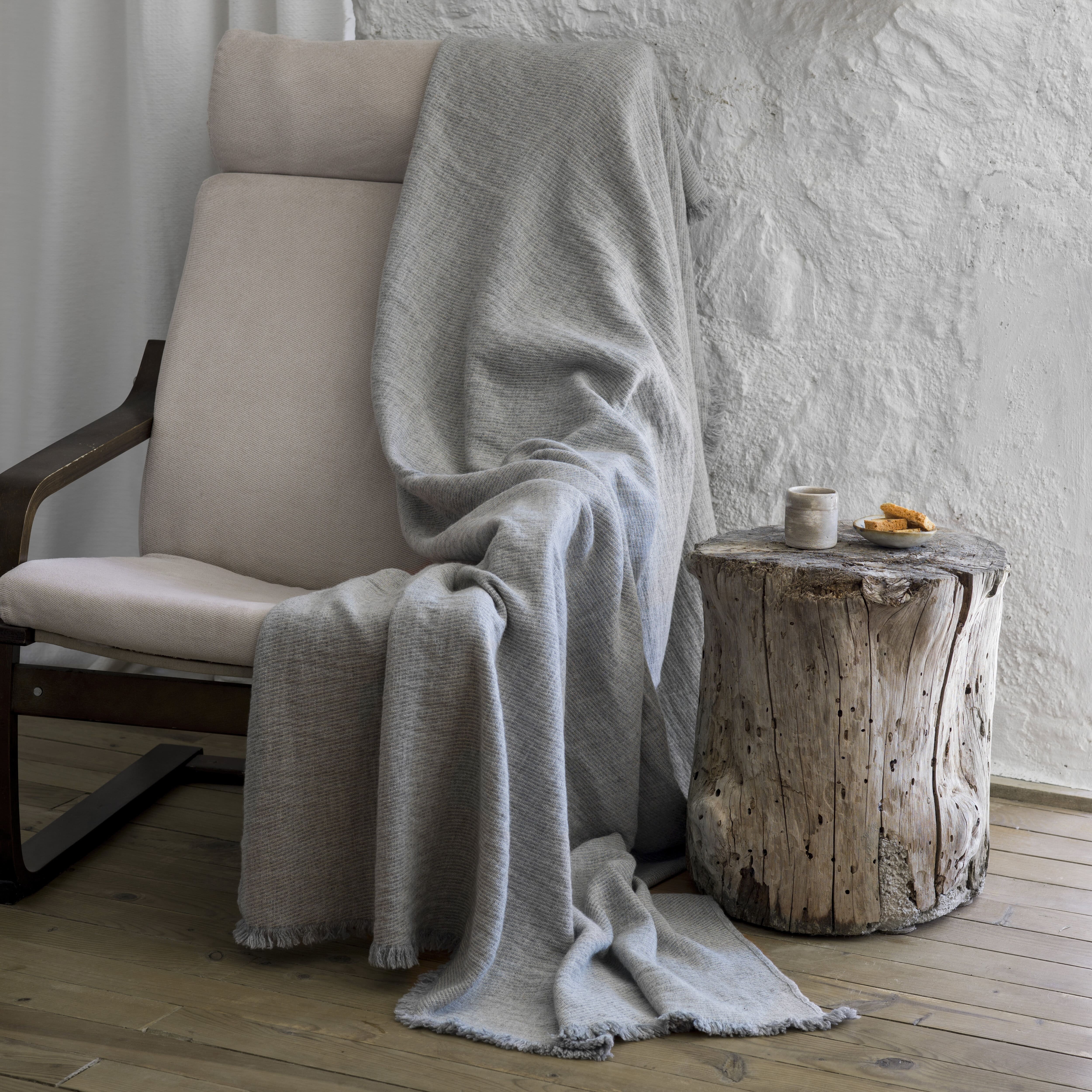 Wool Blended Throw - 03OS