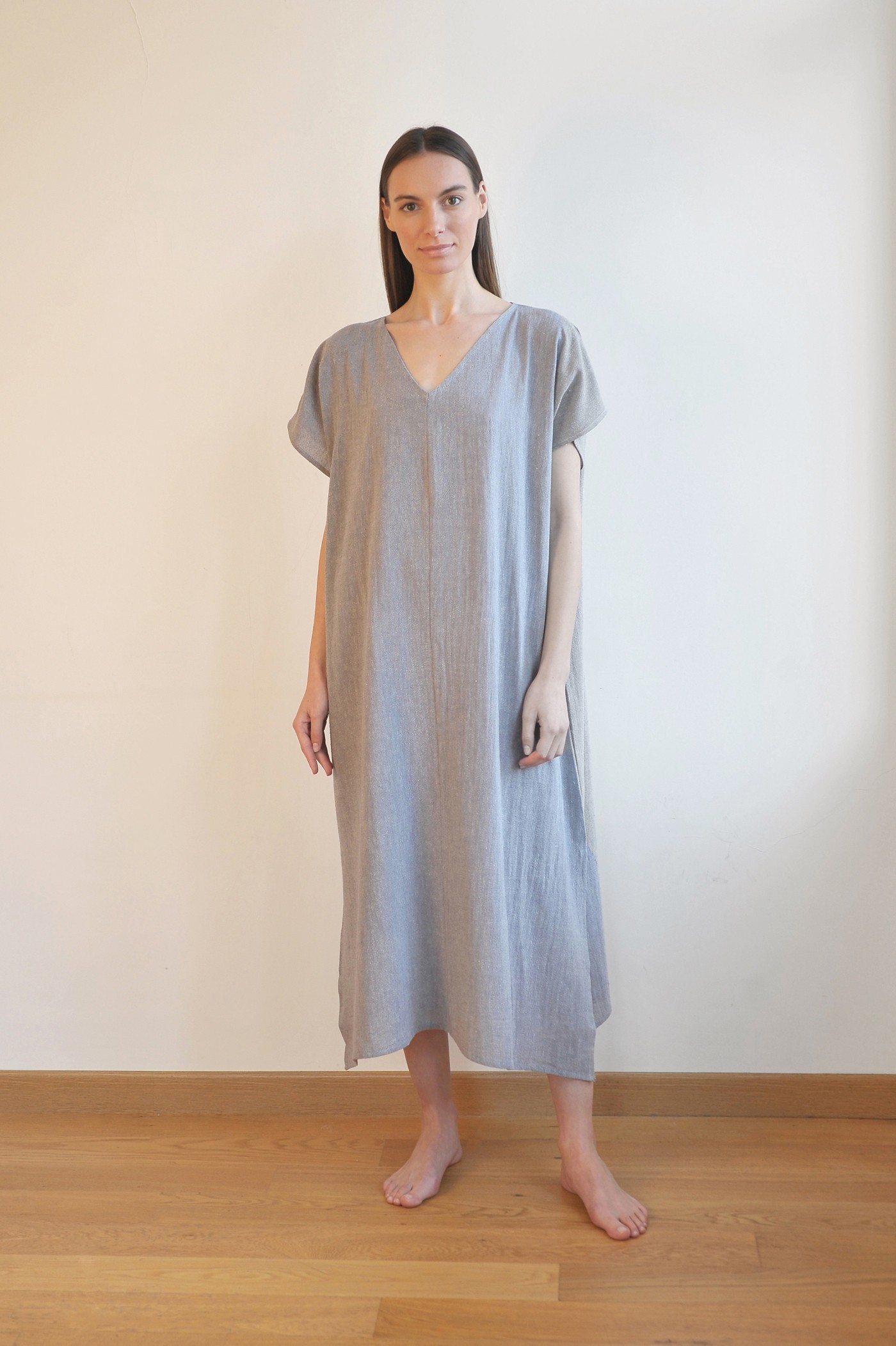 Grey Sile Basic Dress