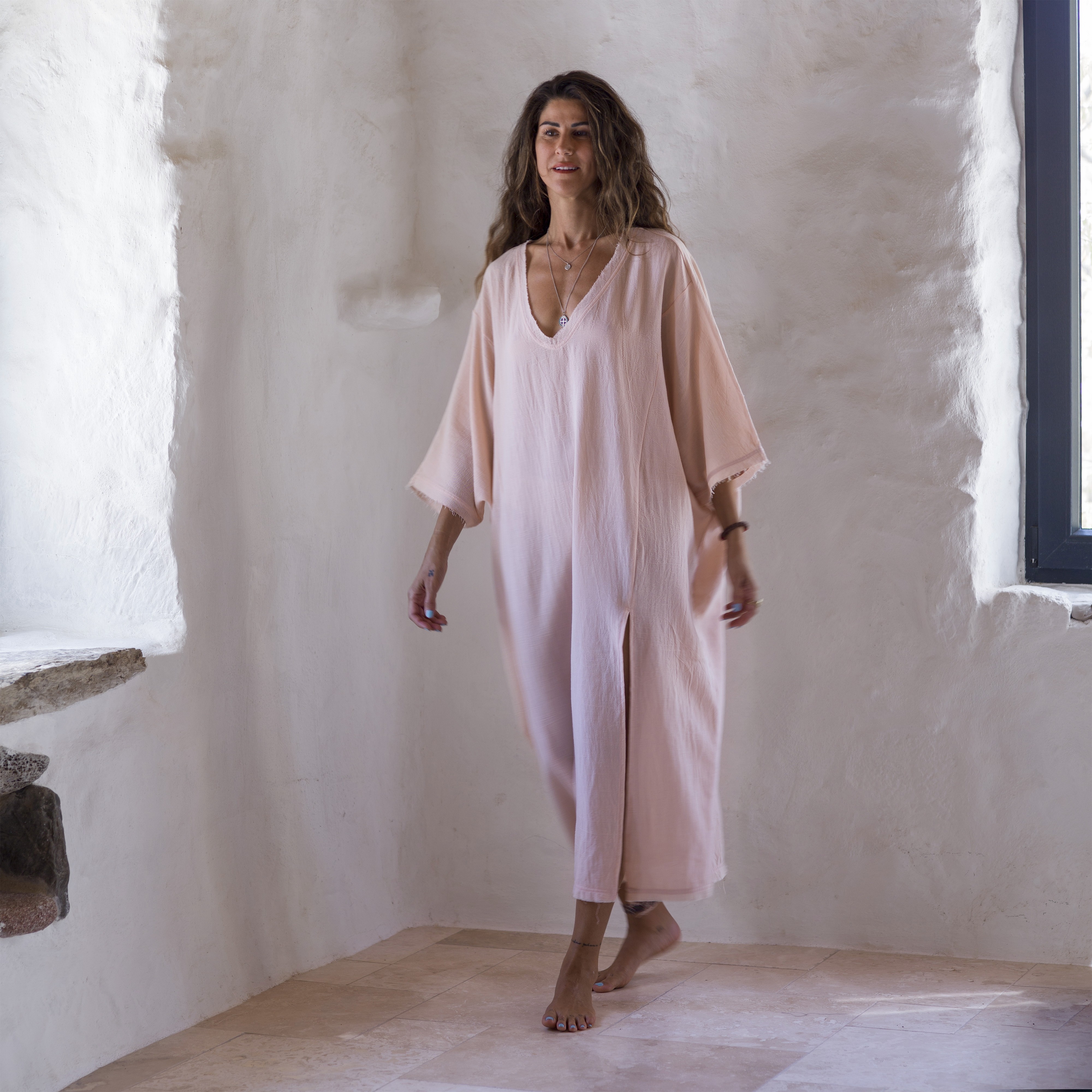 Blush Sile Maxi Caftan