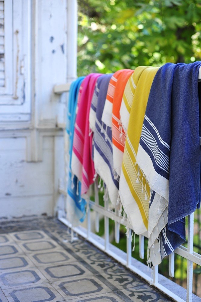 Navy Olympos Turkish Towel