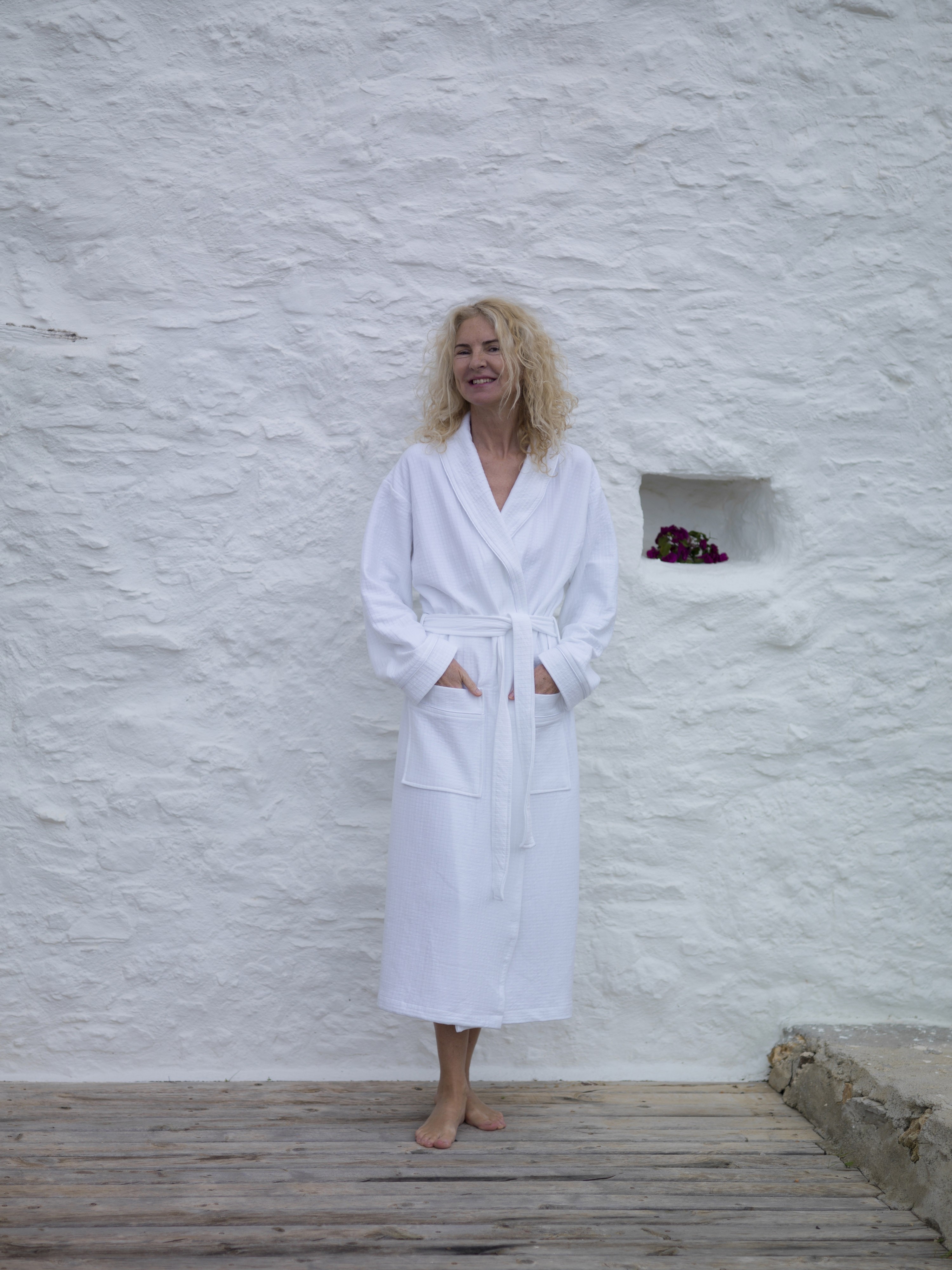 White Classic Bathrobe