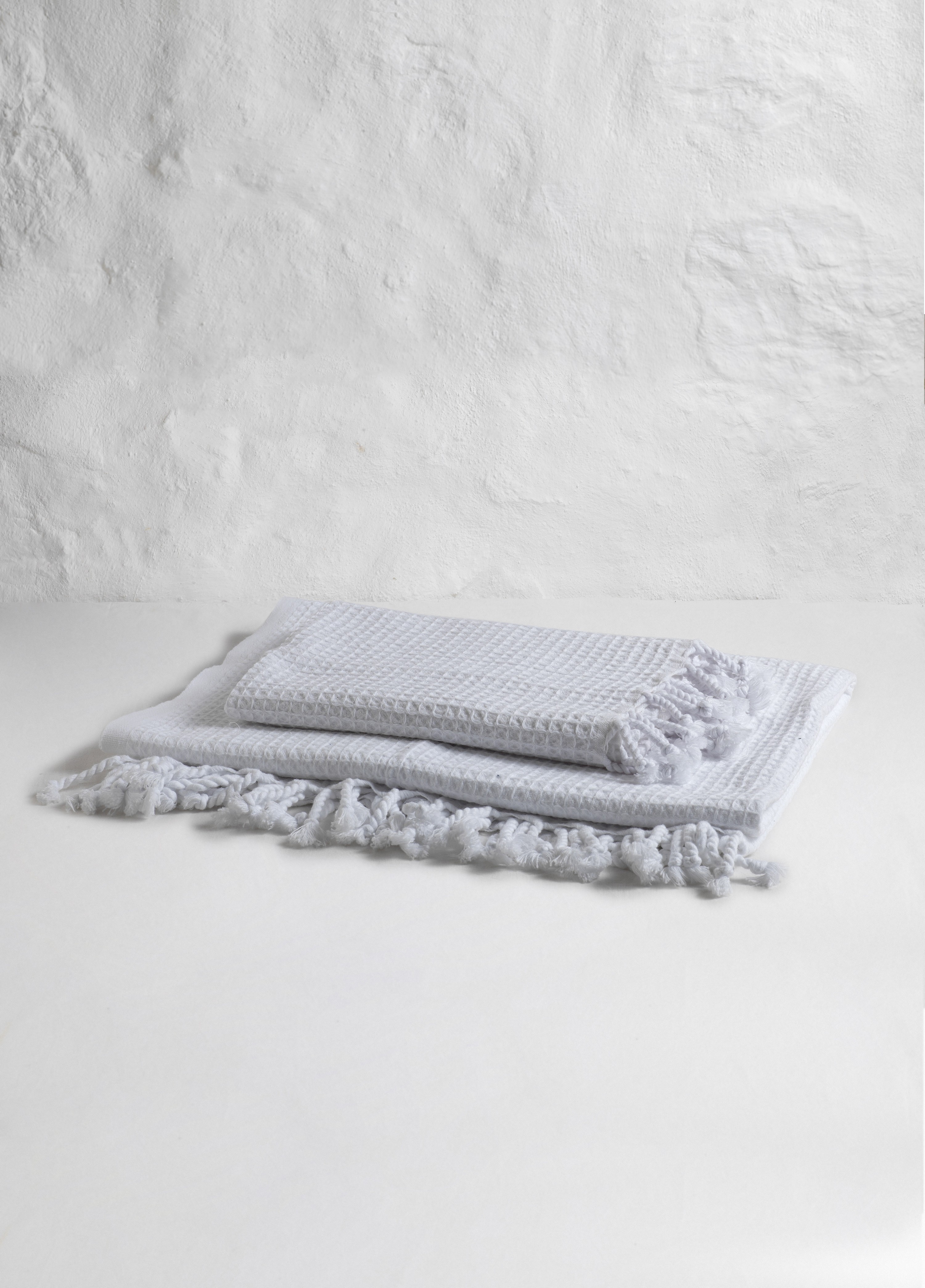 White Waffle Bath Towel