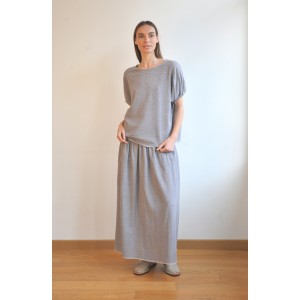 Grey SILE SHORT SLEEVE TOP