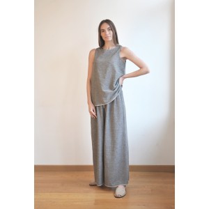Charcoal SILE SLEEVELESS TOP