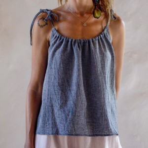Charcoal Sile Slip Top