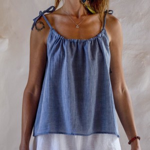 Marine Sile Slip Top