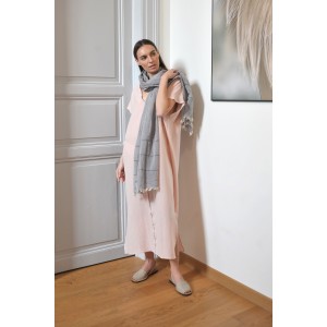 Blush Sile V Neck Kaftan Dress