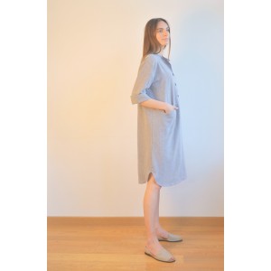 Grey Sile Tunic Dress