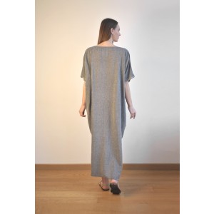 Charcoal Sile Caftan