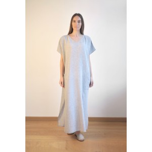 Marine Striped Sile Caftan