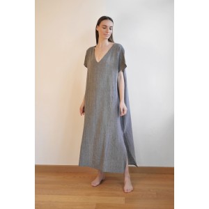 Charcoal Sile Basic Dress