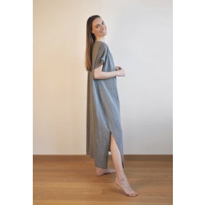 Charcoal Sile Basic Dress