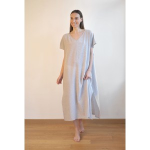 Marine Striped Sile Basic Dress