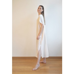 White Sile Basic Dress