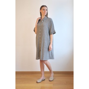 Charcoal SILE MINI SHIRT DRESS