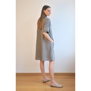 Charcoal SILE MINI SHIRT DRESS