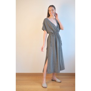 Charcoal  SILE COLUMN DRESS