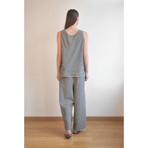 Charcoal SILE LOOSE PANTS