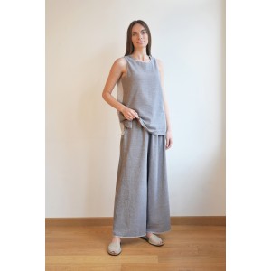 Grey SILE LOOSE PANTS