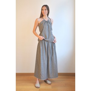 Charcoal SILE LONG SKIRT