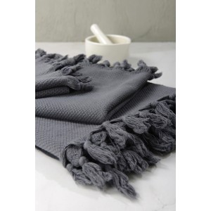 Pamukkale Washcloth - Dark Grey