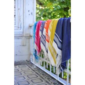 Navy Olympos Turkish Towel