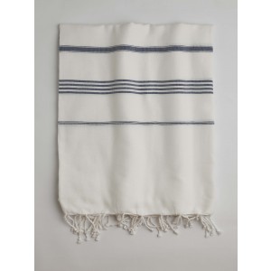 White-Marine Classic Large Turkish Towel