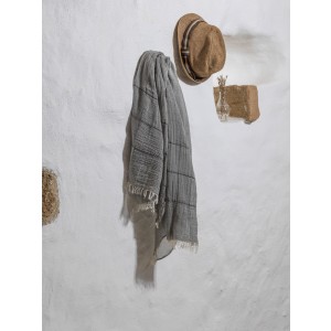 Grey Helen Gauze Scarf