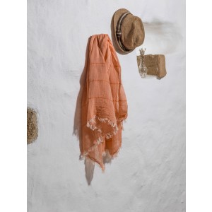 Orange Helen Gauze Scarf