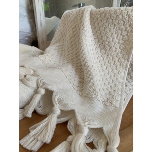 Natural Dotted Terry Hand Towel