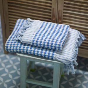Marine Dotted Terry Hand Towel