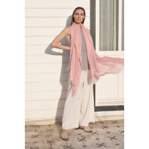 Pink Helen Gauze Scarf