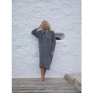 Charcoal Sile Shirt Tunic