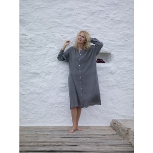 Charcoal Sile Shirt Tunic