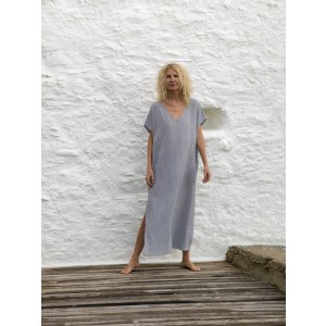 Marine Striped Sile Classic Caftan