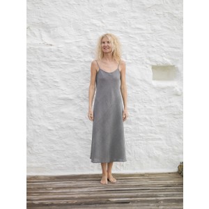 Charcoal Sile Basic Slip Dress