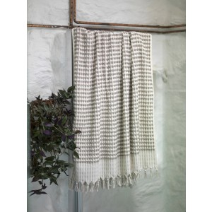 Taupe Dotted Terry Bath Towel