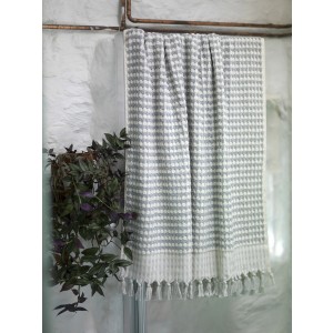 Light Grey Dotted Terry Bath Towel