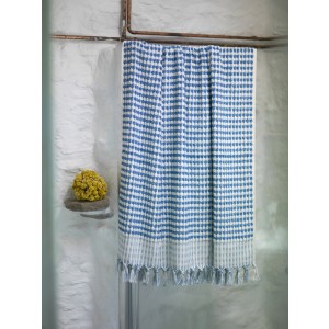 Marine Dotted Terry Bath Towel