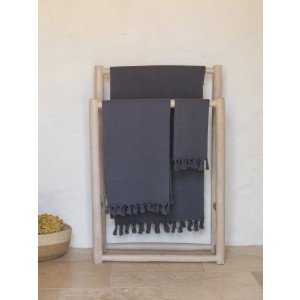 Pamukkale Hand Towel - Dark Grey