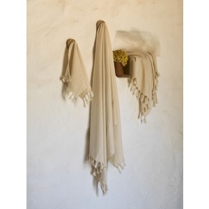 Pamukkale Bath Towel - Natural