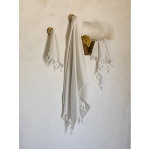 Pamukkale Bath Towel - White