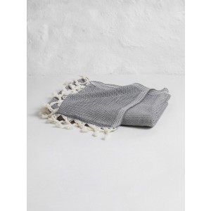 Dark Gray Pebble Throw