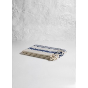 Natural Marine Stripes Hand Towel