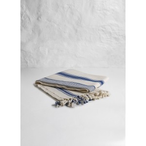 Natural Marine Stripes Hand Towel