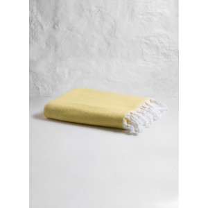 Yellow Plain Turkish Towel