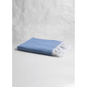 Blue Plain Turkish Towel