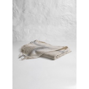 Natural Gray Linen Turkish Towel