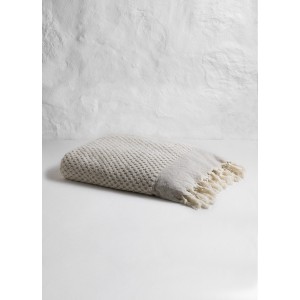 Natural/Taupe Dotted Terry Bath Towel