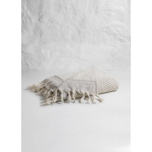 Natural/Taupe Dotted Terry Bath Towel
